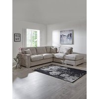 Very Home Chicago Deluxe Fabric Right Hand Corner Sofa With Footstool - Made To Order In The Uk
