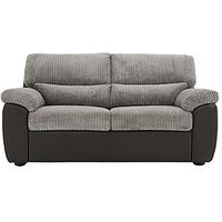 Very Home Sienna Fabric/Faux Leather High Back Sofa Bed