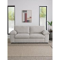 Very Home Amalfi Standard Back Fabric 3 Seater Sofa - Silver - Fsc&Reg; Certified