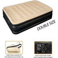 Inflatable High Raised Air Bed Mattress Built- in Electric Pump Double Bed Size