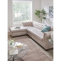 Very Home Chester Leather Look Left Hand Corner Chaise - Fsc&Reg; Certified