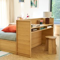 Senssia Desk in Oak and Oak Veneer
