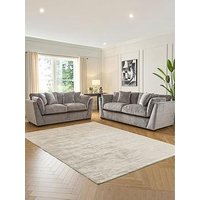 Very Home Lansa 3 + 2 Seater Fabric Sofa Set (Buy &Amp; Save!) - Made To Order In The Uk