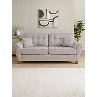 Very Home Halstow 3 Seater Fabric Sofa - Silver - Made To Order In The Uk