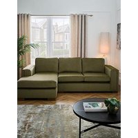 Very Home Maison Velvet Left Hand Corner Chaise Sofa - Made To Order In The Uk