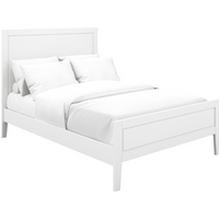 LPD Furniture Bay King Size White Wooden Bed