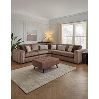 Very Home Amara Corner Group With Footstool - Made To Order In The Uk
