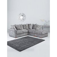 Very Home Kingston Right Hand Scatter Back Corner Chaise With Footstool - Made To Order In The Uk