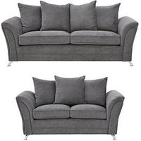 Very Home Dury Fabric 3 Seater + 2 Seater Scatter Back Sofa Set (Buy And Save!) - Fsc&Reg; Certified