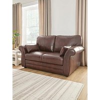 Very Home Vantage Italian Leather 2 Seater Sofa - Fsc&Reg; Certified