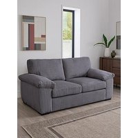 Very Home Amalfi Standard Back Fabric 2 Seater Sofa - Charcoal - Fsc&Reg; Certified