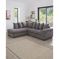Very Home Amalfi Left Hand Scatter Back Fabric Corner Chaise Sofa - Fsc&Reg; Certified