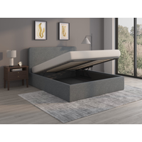 Snuggle Beds Olivia King Size Olivia Dark Grey Ottoman Bed