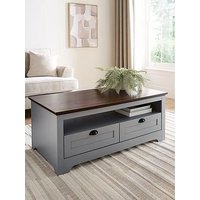Very Home New Devon Storage Coffee Table - Grey/Walnut - Fsc Certified