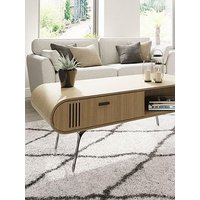 Jual Milano Real Wood Veneer Coffee Table  - Real Wood Oak Veneer
