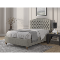 British Bed Company Alice Super King Carina Parchment Fabric Bed