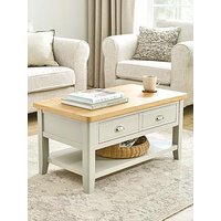 Very Home Malone Ready Assembled Large 1 Drawer Coffee Table - Contains Solid Wood