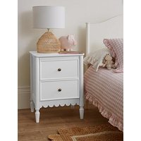 Very Home Scallop Bedside Chest - White - Fsc Certified