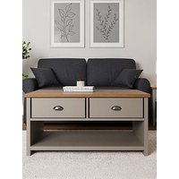 Gfw Lancaster 2 Drawer Coffee Table - Grey/Oak