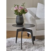 Very Home Stiletto Ceramic Top Side Table - Black