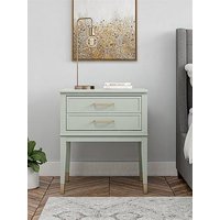 Cosmoliving By Cosmopolitan Westerleigh Two Drawer Side Table  - Green