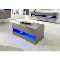 Gfw Galicia Compact Coffee Table With Led Light - Grey