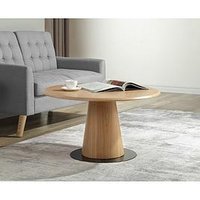 Jual Siena Round Coffee Table - Real Wood Veneer