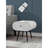 Jual Astana Lamp Table - Grey - Real Wood Veneer