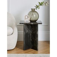 Very Home Bloc Stone Effect Side Table - Charcoal - Fsc&Reg; Certified