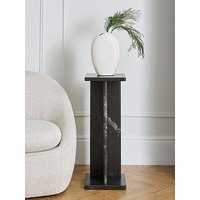Very Home Bloc Stone Effect Pedestal Table - Charcoal - Fsc&Reg; Certified