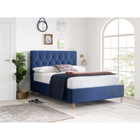 Birlea Loxley King Size Blue Fabric Bed