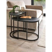Very Home Hava Sofa Side Table Nest - Black - Fsc&Reg; Certified