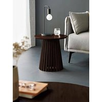 Julian Bowen Ollie Slatted Lamp Table - Cocoa Oak