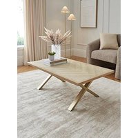 Very Home Kaia Coffee Table - Brass/Light Oak - Fsc&Reg; Certified