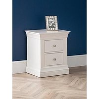 Julian Bowen Clermont Ready Assembled 2 Drawer Bedside Chest