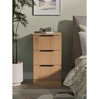 Swift Lane Ready Assembled 3 Drawer Bedside Table