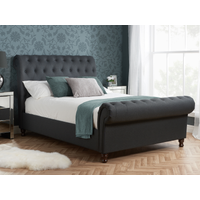Birlea Castello King Size Charcoal Fabric Bed