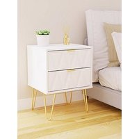 Swift Versailles Ready Assembled 2 Drawer Bedside Chest - Fsc&Reg; Certified