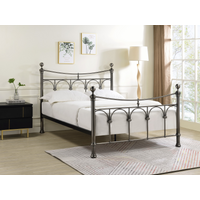 Limelight Gamma Double Antique Nickel Metal Bed