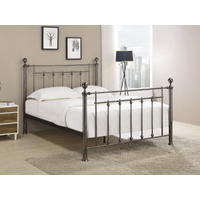 Limelight Libra Double Black Chrome Metal Bed
