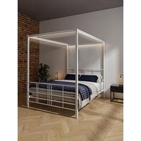 Xr Living Fern Four Poster Canopy Bed With Led Lighting - Double