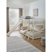 Very Home Novara Bunk Bed With Slide With Mattress Options (Buy &Amp; Save!) - White - Fsc&Reg; Certified - Bed Frame Only
