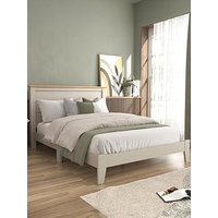 Very Home Atlanta Bed Frame With Mattress Options (Buy &Amp; Save!) - Grey - Bed Frame With Memory Mattress