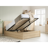Birlea Herringford Ottoman King Size Herringford Oak Ottoman Bed