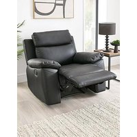 Very Home Edison Luxury Faux Leather Manual Recliner Armchair