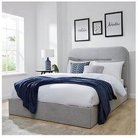 Very Home Mellow End Lift Up Storage Ottoman Bed With Mattress Options (Buy &Amp; Save!) - Grey