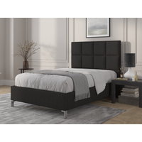 British Bed Company Harrison Double Naples Grey Fabric Bed