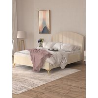 Gfw Pettine End Lift Up Ottoman Storage Bed With Sleepycastle Mattress Options (Buy &Amp; Save!) - Cream - Bedframe + Standard Mattress