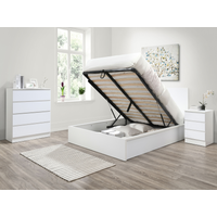Birlea Oslo Ottoman Double White Ottoman Bed