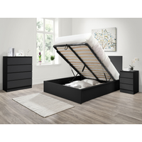 Birlea Oslo Ottoman King Size Black Ottoman Bed